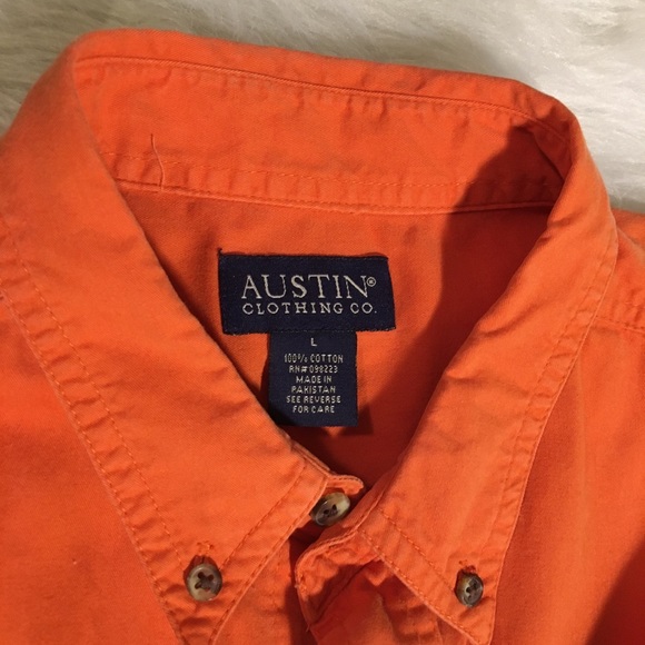 Austin Clothing Co. Burnt Orange Men’s Shirt - Picture 2 of 6